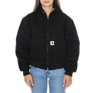 W' OG Active Jacket Black /rinsed - Giacca Donna Nera I032238.8902  CARHARTT WIP 