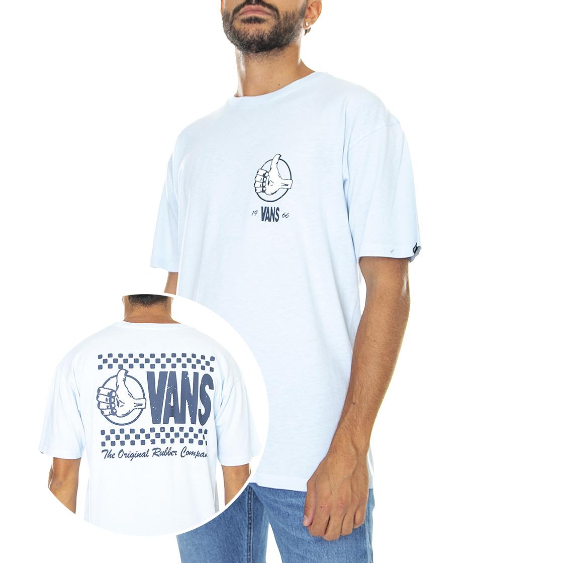 66 Thumbs Up SS Tee CBlue - Maglietta Girocollo Uomo Azzurra VN0A7S7AY7W1  VANS 
