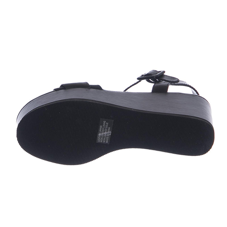 Joni Sandals - Black - Sandali con Zeppa Donna Neri WSSJONI-BLK  WINDSOR SMITH 