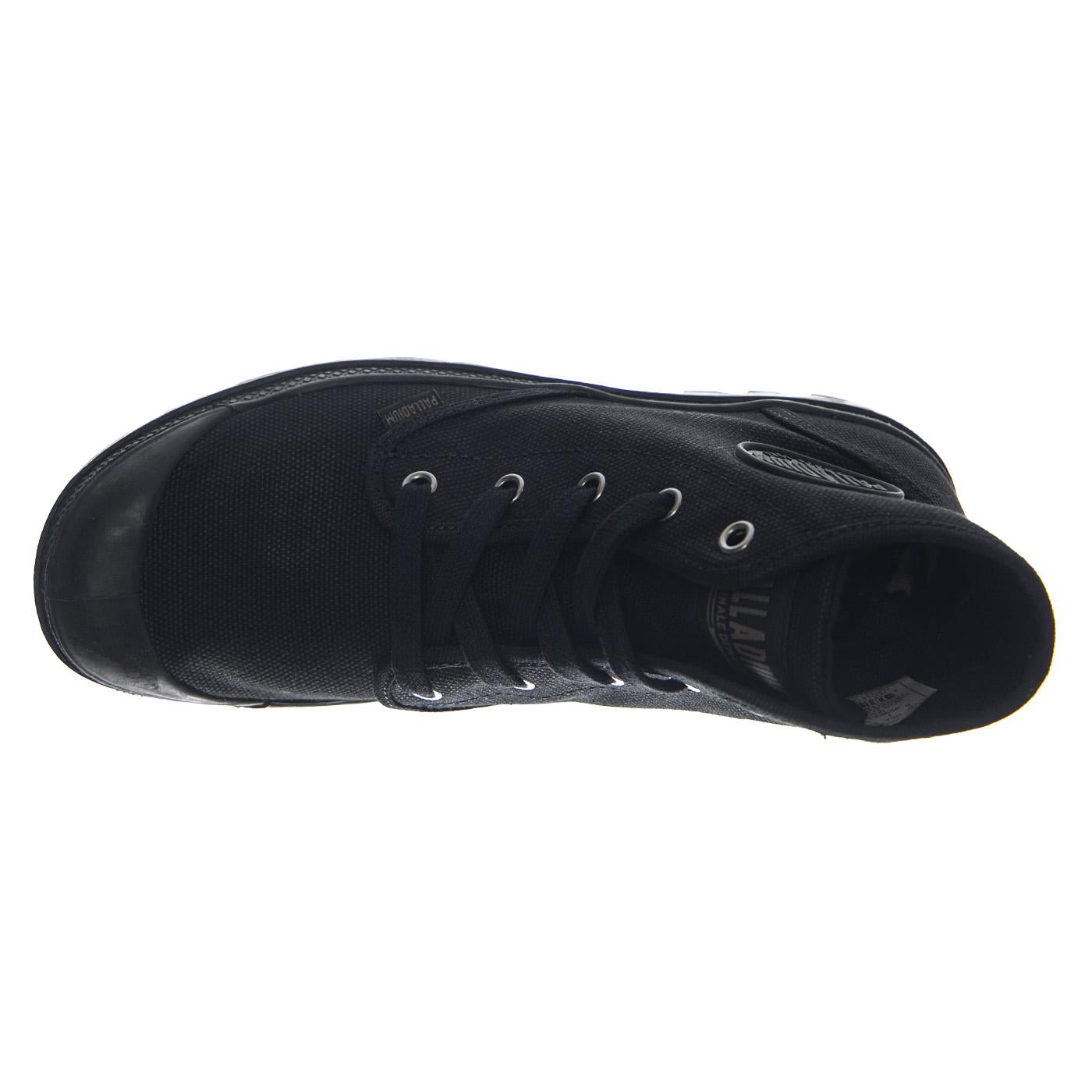 Pampa Hi Black/Black -- Scarpe Tela Alte Nere Donna PAS92352-060-M . PALLADIUM 