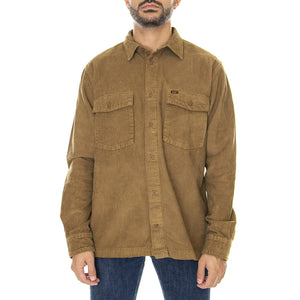 LS Chetopa Shirt Tubleweed-L68OCV84 - Camicia Uomo in Velluto Marrone 112322570  LEE 