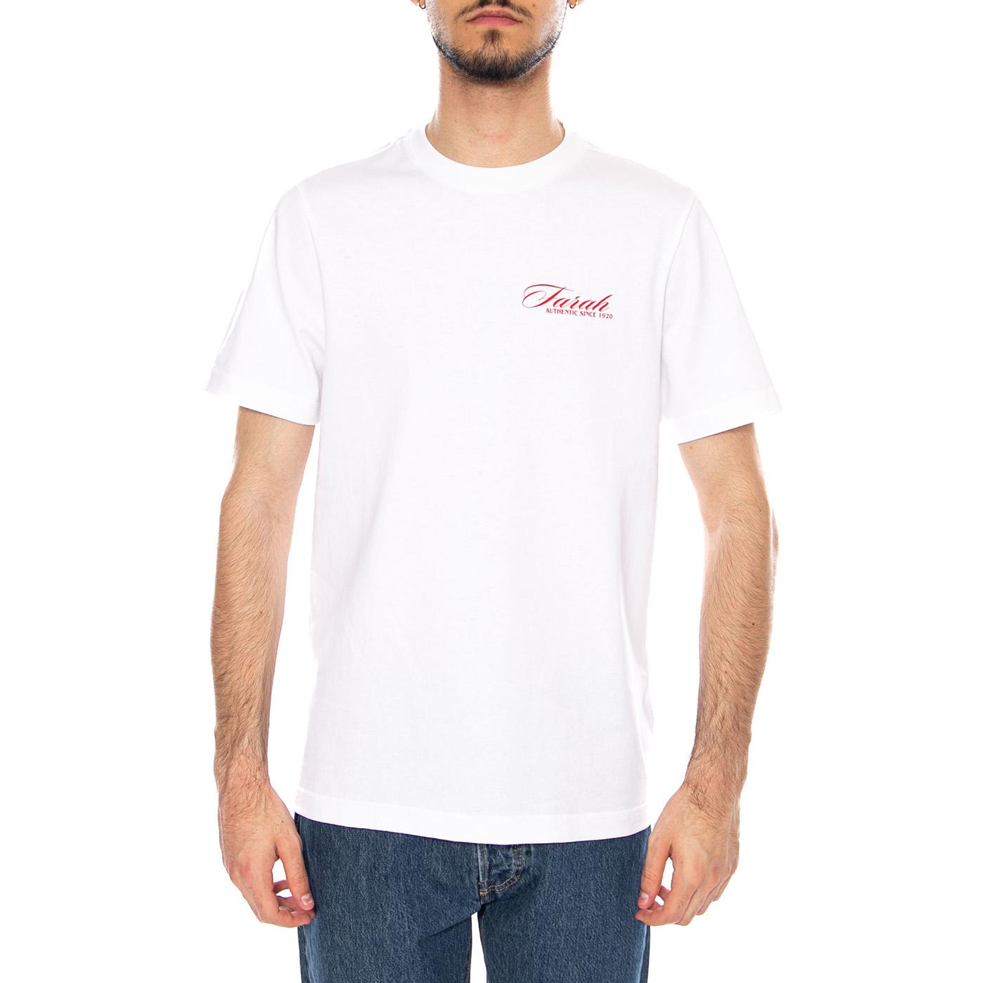 BYRON GRAPHIC SS - Maglietta Girocollo Uomo Bianca F4KSG040 104 FARAH 