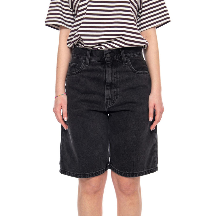 W' Brandon Short Black - Pantaloncini Donna Neri I037021 8906 CARHARTT WIP 