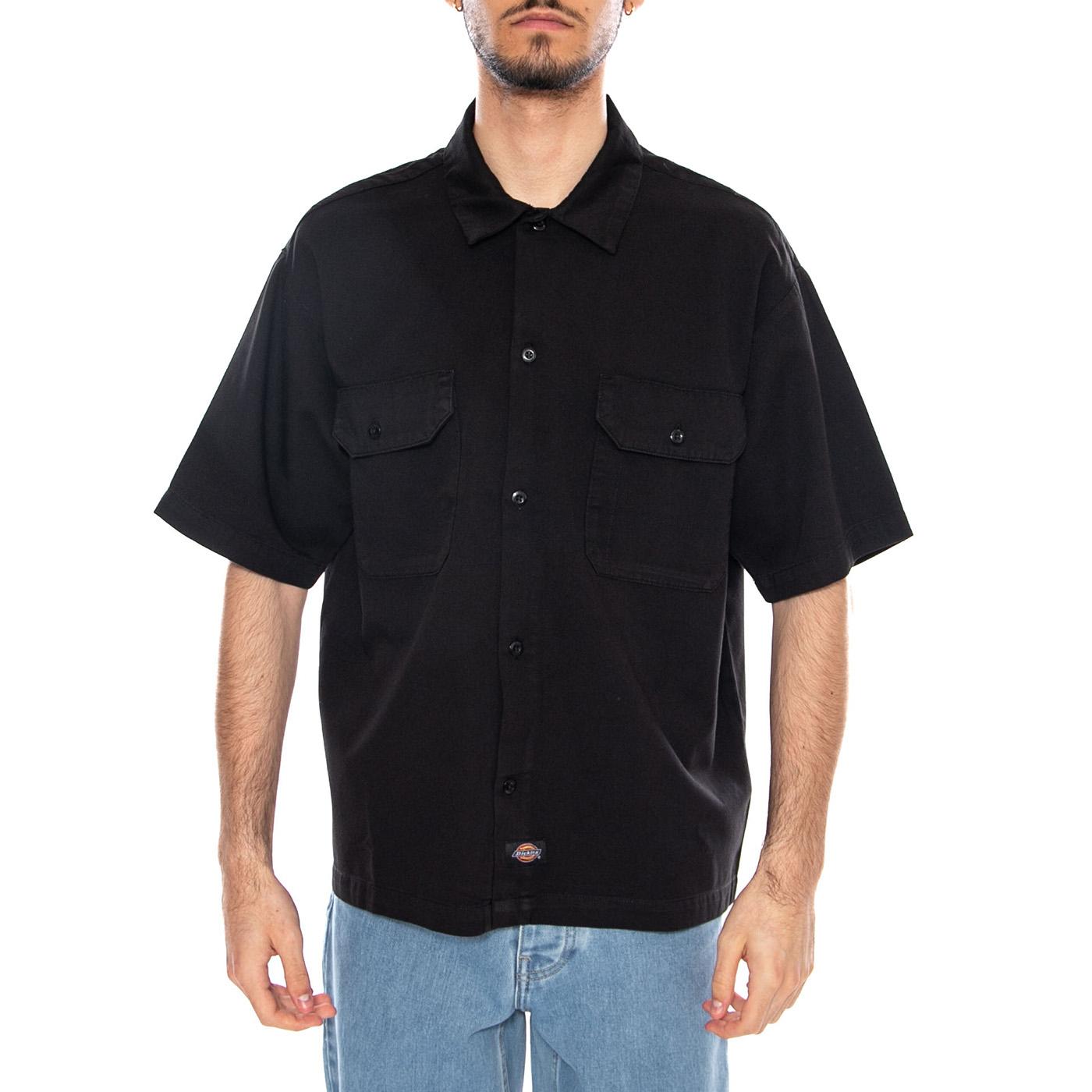 247 GD Work Shirt SS Black - Camicia Maniche Corte Uomo Nera DK0A88N9 BLK DICKIES 