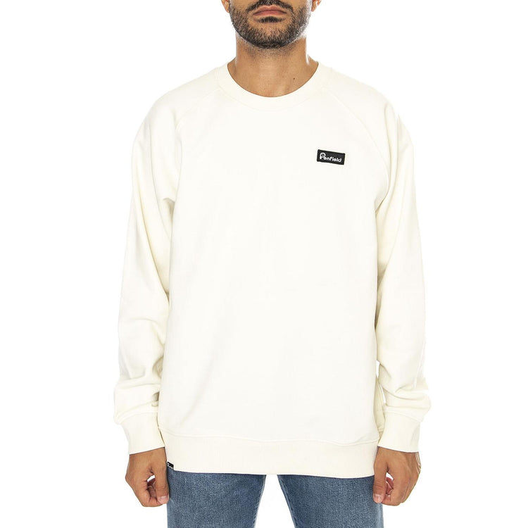 Badge Sweatshirt Marshmallow - Felpa Uomo Bianca PFD0346-879  PENFIELD 