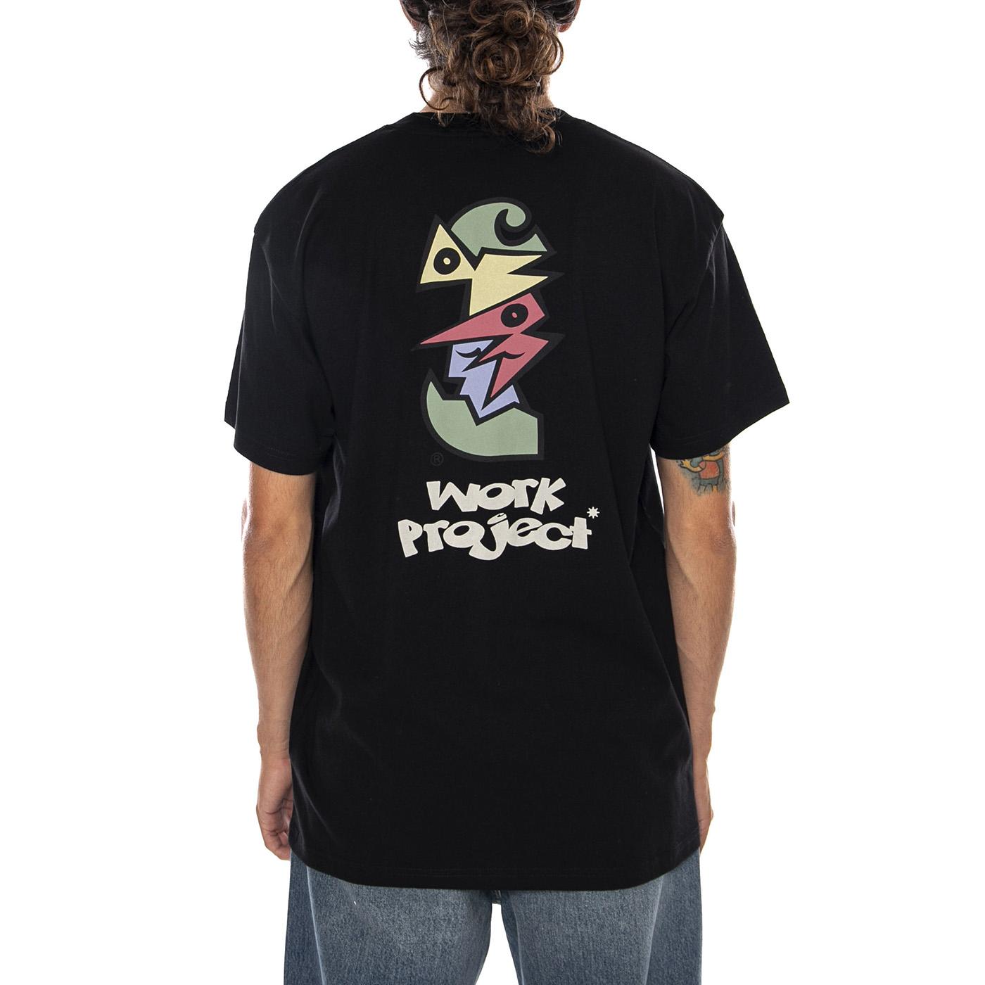 S/S CUBIST T-SHIRT BLACK - Maglietta Girocollo Uomo Nera I036896 89XX CARHARTT WIP 