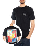 Obey Art Department Tee Black - Crewneck T-Shirt Herren Schwarz Herren OBEY