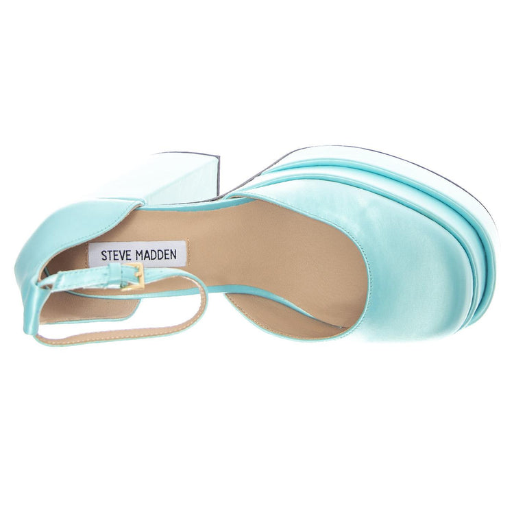 W' Charlize Blue Satin - Sandali Donna Blu SMSCHARLIZE-BLU  STEVE MADDEN 