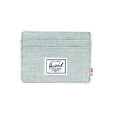 Charlie Kartenhalter Eisberggrün Kreuzschraffur - Grüner Kartenhalter HERSCHEL ACCESSORIES