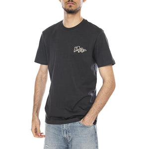 LEE FLAG TEE WASHED BLACK - Maglietta Girocollo Uomo Nera 112376473 BLK LEE 