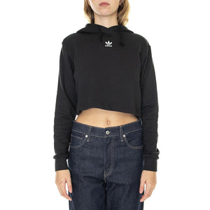 Hoodie Black - Felpa con Cappuccio Donna Nera HM1832  ADIDAS 