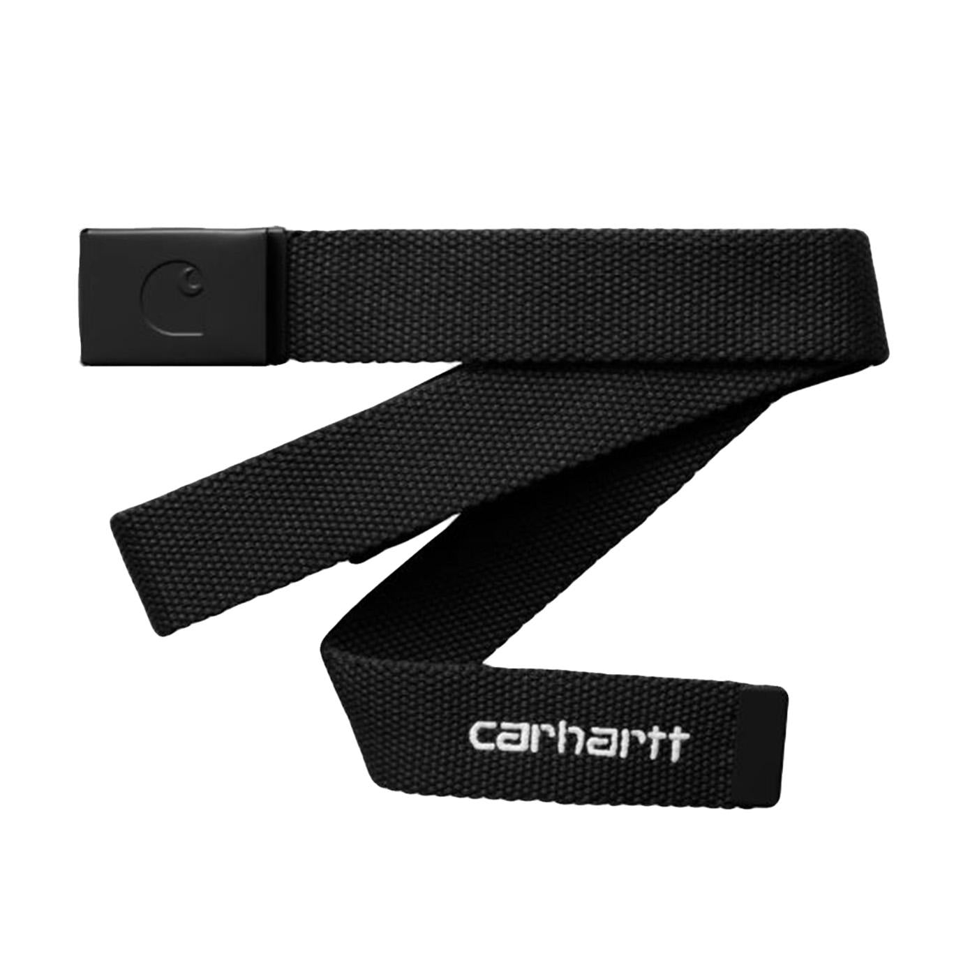 C-Logo Belt Tonal Black / White - Cintura Nera con Logo I035415.0D2XX  CARHARTT WIP 