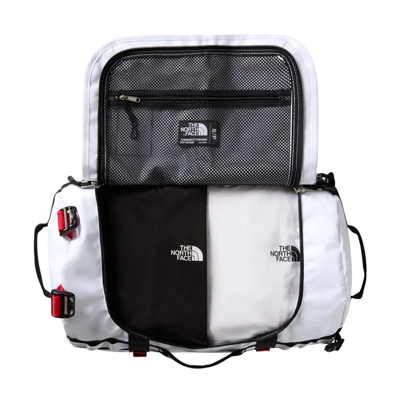Base Camp Duffell - S - White / Black / Elevation Red - Borsone da Viaggio Bianco NF0A52ST FIT1 THE NORTH FACE 