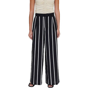 PANTALÓN CON ESTAMPADO GRIMAUD BLACK - Pantaloni Donna Nero / Multicolore 61W/41212 BLK WILD PONY 