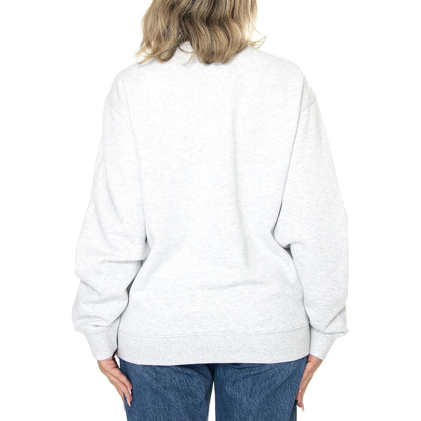 W' Carhartt Sweat Ash Heather / Dusty Rose - Felpa Girocollo Donna Grigia I033647.2J5XX  CARHARTT WIP 