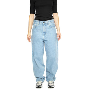 W' Brandon Pant Blue /stone bleached - Pantaloni Denim Jeans Donna Blu I031918.0112  CARHARTT WIP 