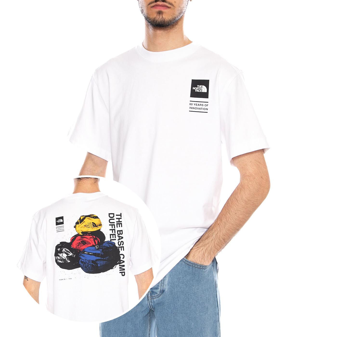 M BCD CEL RX SS Tee TNF White - Maglietta Girocollo Uomo Bianca NF0A8GAQ FN41 THE NORTH FACE 