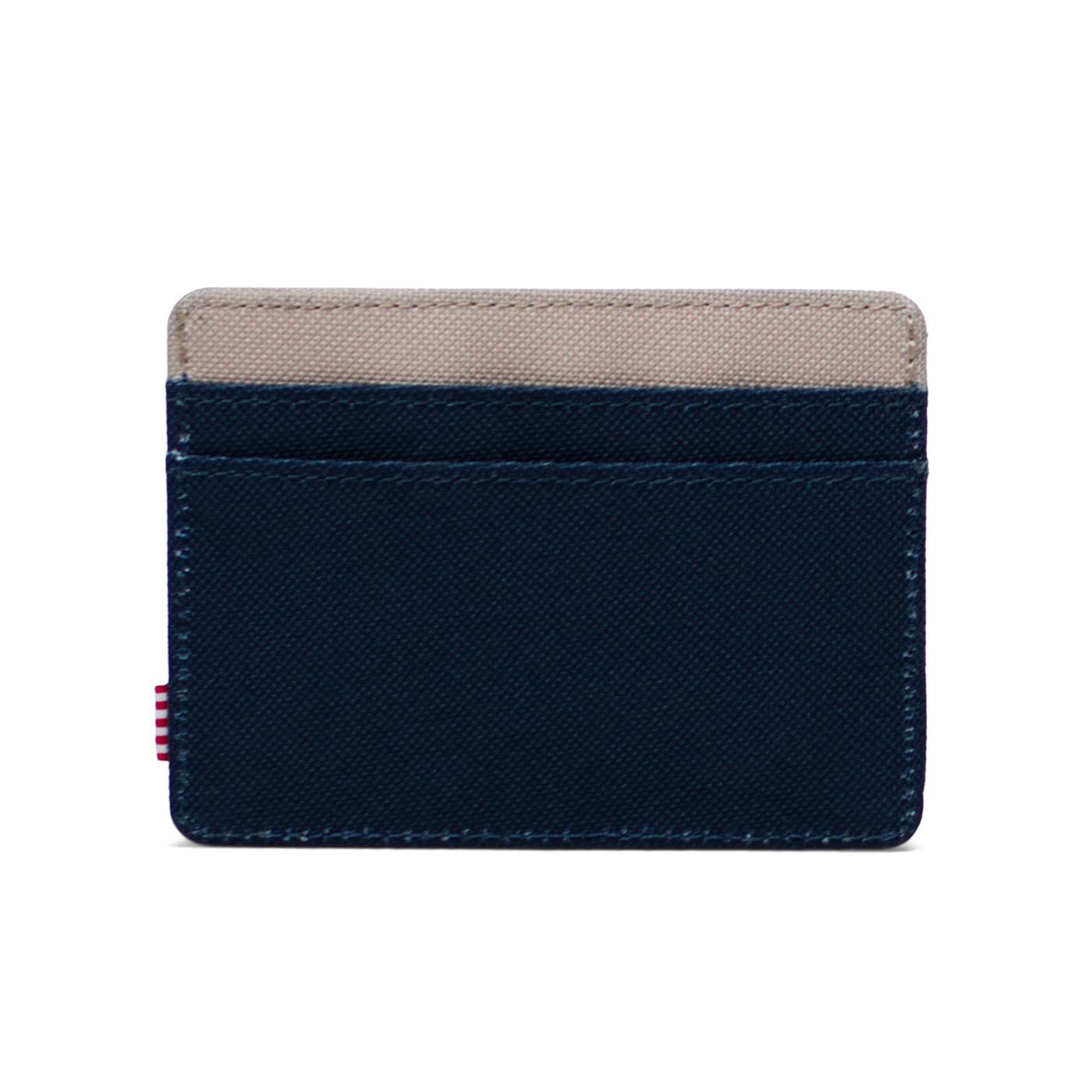 Charlie Cardholder Black Iris Twill - Portacarte Multicolore 30065 06231 HERSCHEL 