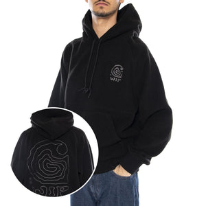 Hooded Helix Sweat Black / Porphyry - Felpa con Cappuccio Uomo Nera I035598.39SXX  CARHARTT WIP 