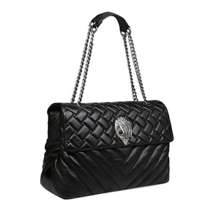 Kensington XXL - Borsa a Tracolla in Pelle Nera KGA1100500109-00  KURT GEIGER 