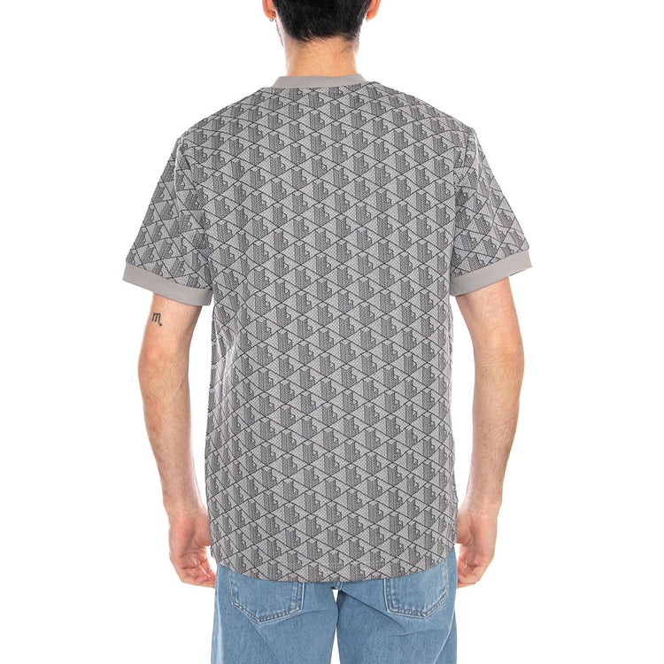 T-Shirt Multi Logo Lacoste - Maglietta Girocollo Uomo Multicolore TH1197 41I LACOSTE 