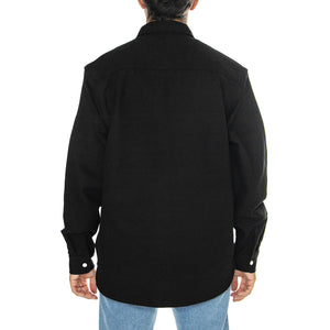 L/S Clink Shirt Black rigid - Camicia Uomo Nera I032830.8901  CARHARTT WIP 