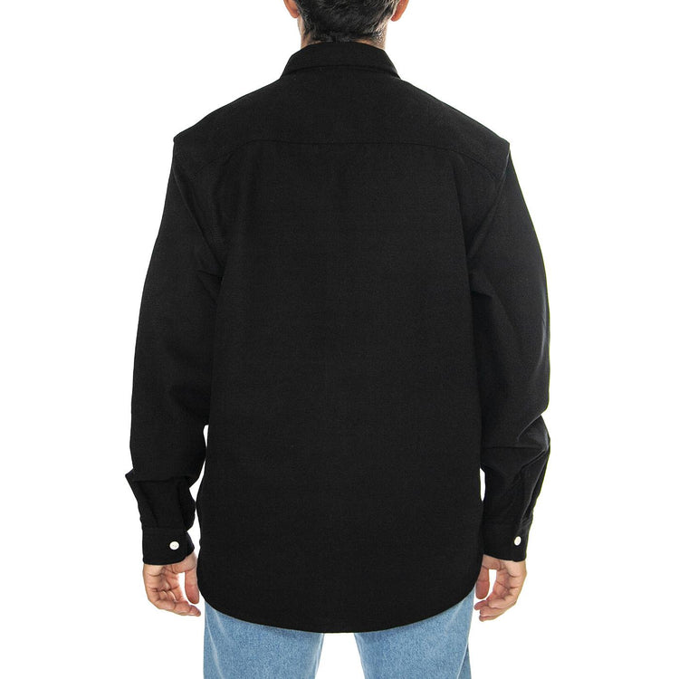 L/S Clink Shirt Black rigid - Camicia Uomo Nera I032830.8901  CARHARTT WIP 