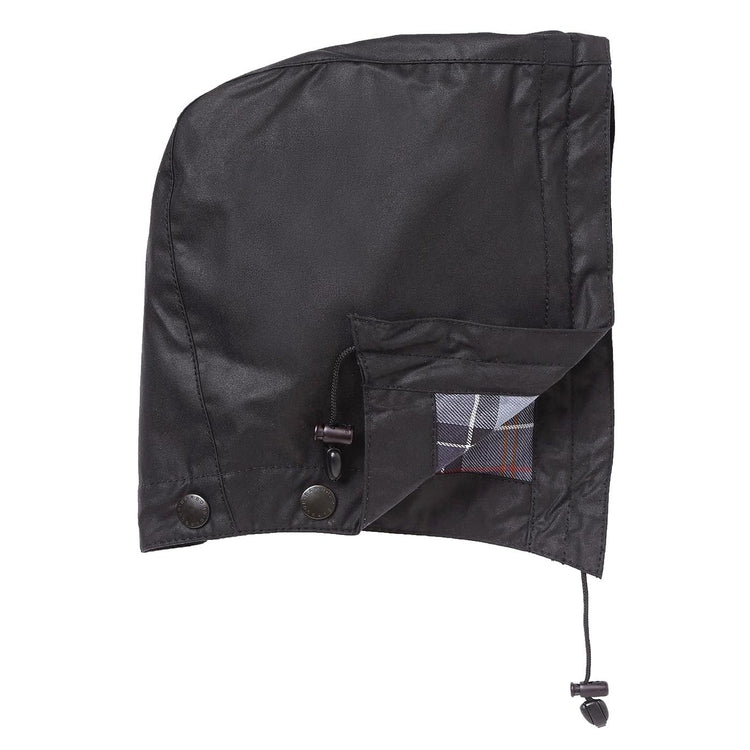 Waxed Cotton Hood Black - Cappuccio Nero MHO0004-BK91-FW23  BARBOUR 