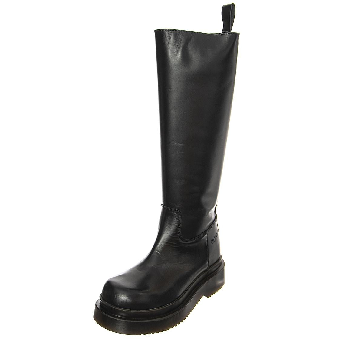 T BOOT 20 GREASY BLACK - Stivali Alti Donna Neri BTSTBOOT20-BKG . MR BOOTS 
