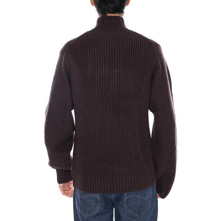 Detroit Half Zip Sweater Palisander - Giacca in Maglia Uomo Marrone I035398.33HXX  CARHARTT WIP 