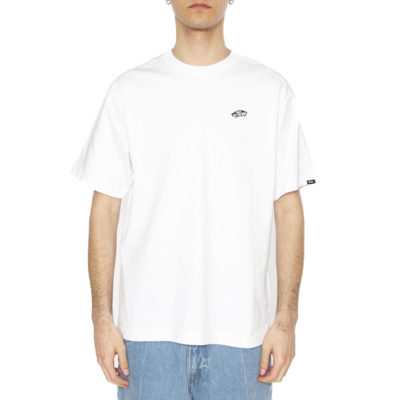 Style 76 II Loose SS Tee White / Black - Maglietta Girocollo Uomo Bianca VN000P50YB21  VANS 