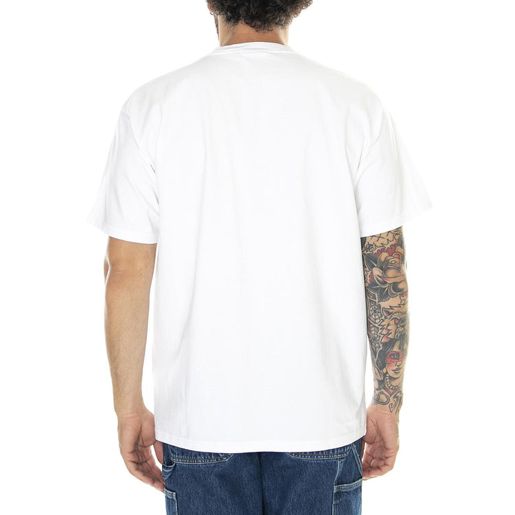 S/S Aspen T-Shirt White /heavy enzyme wash - Maglietta Girocollo Uomo Bianca I032413.024G  CARHARTT WIP 