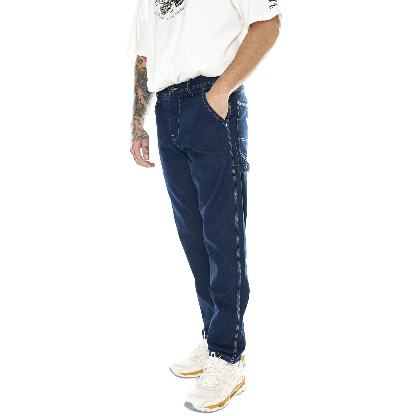 Carpenter Rinse Denim Jeans - Pantaloni Denim Jeans Uomo Blu 112342294  LEE 