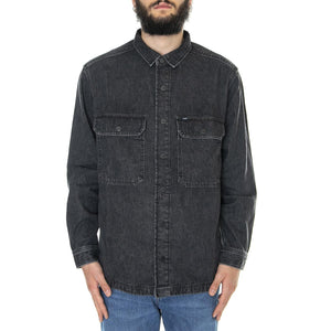 Workwear Overshirt Grey Lush - Camicia Uomo Grigia L68DARIL  LEE 