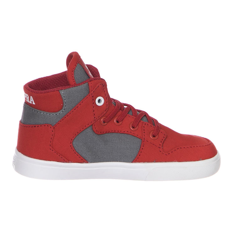 TODDLER VAIDER RED/DK GREY-WHITE CORNERSTONE 28201-614  SUPRA 