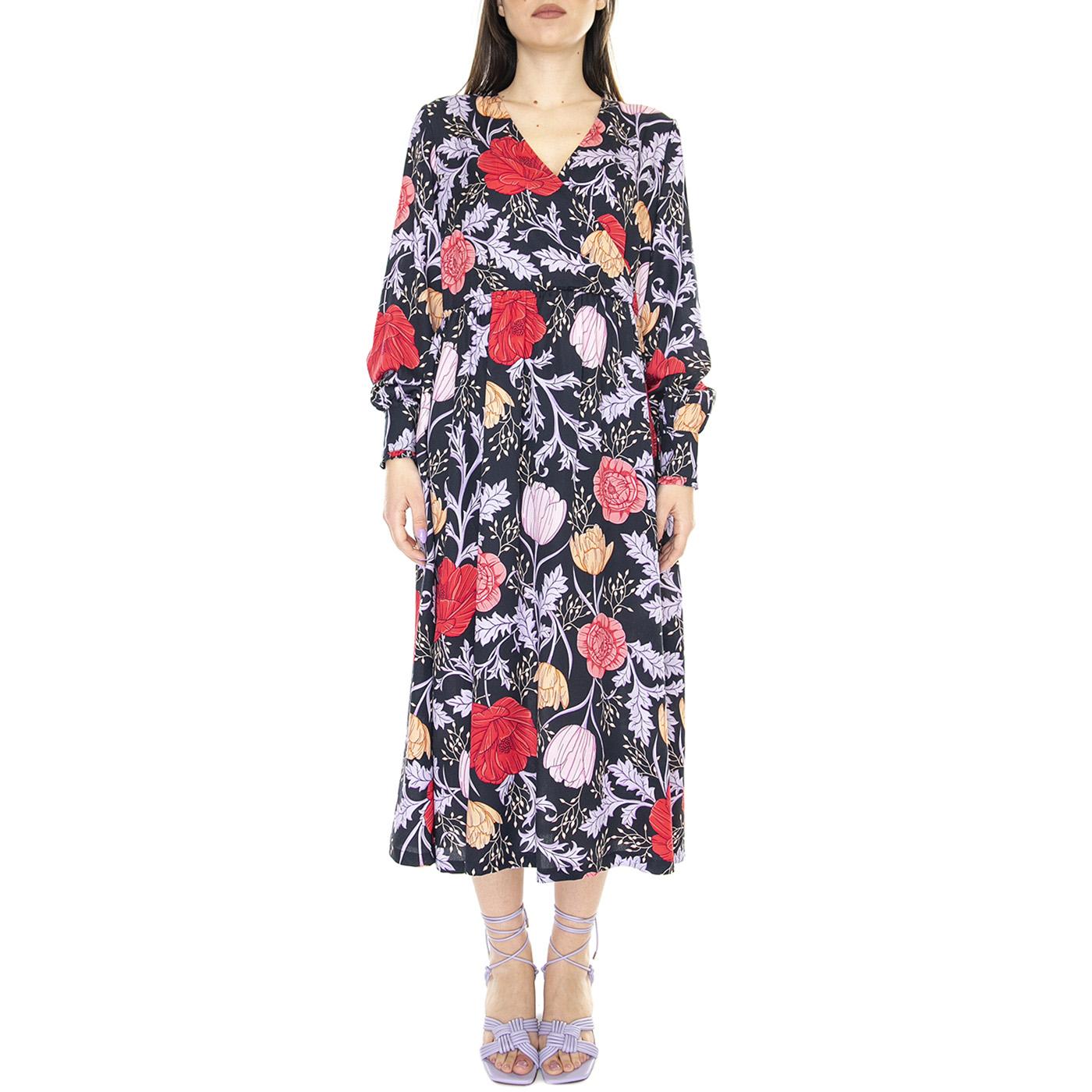 Nahla Dress Navy Floral - Abito Donna Multicolore LDR0629-NY73-SS23  BARBOUR 