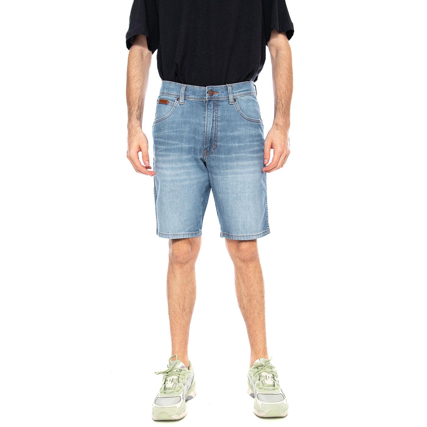 TEXAS SHORTS LIGHT WASH - Bermuda Denim Jeans Uomo Blu 112378706 BL WRANGLER 