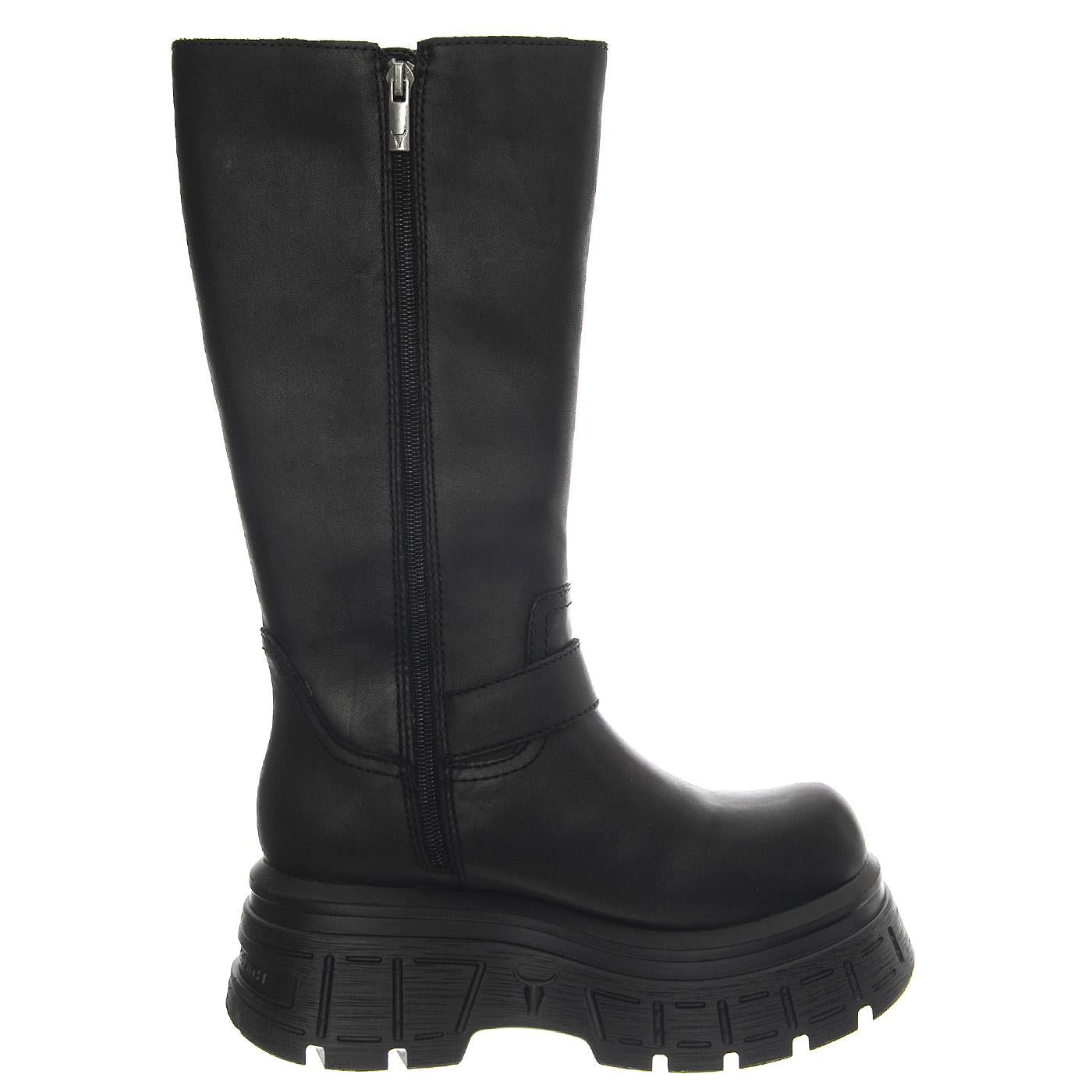 Smack Black Rock Leather - Stivali Donna Neri WSSSMACK-BLK  WINDSOR SMITH 