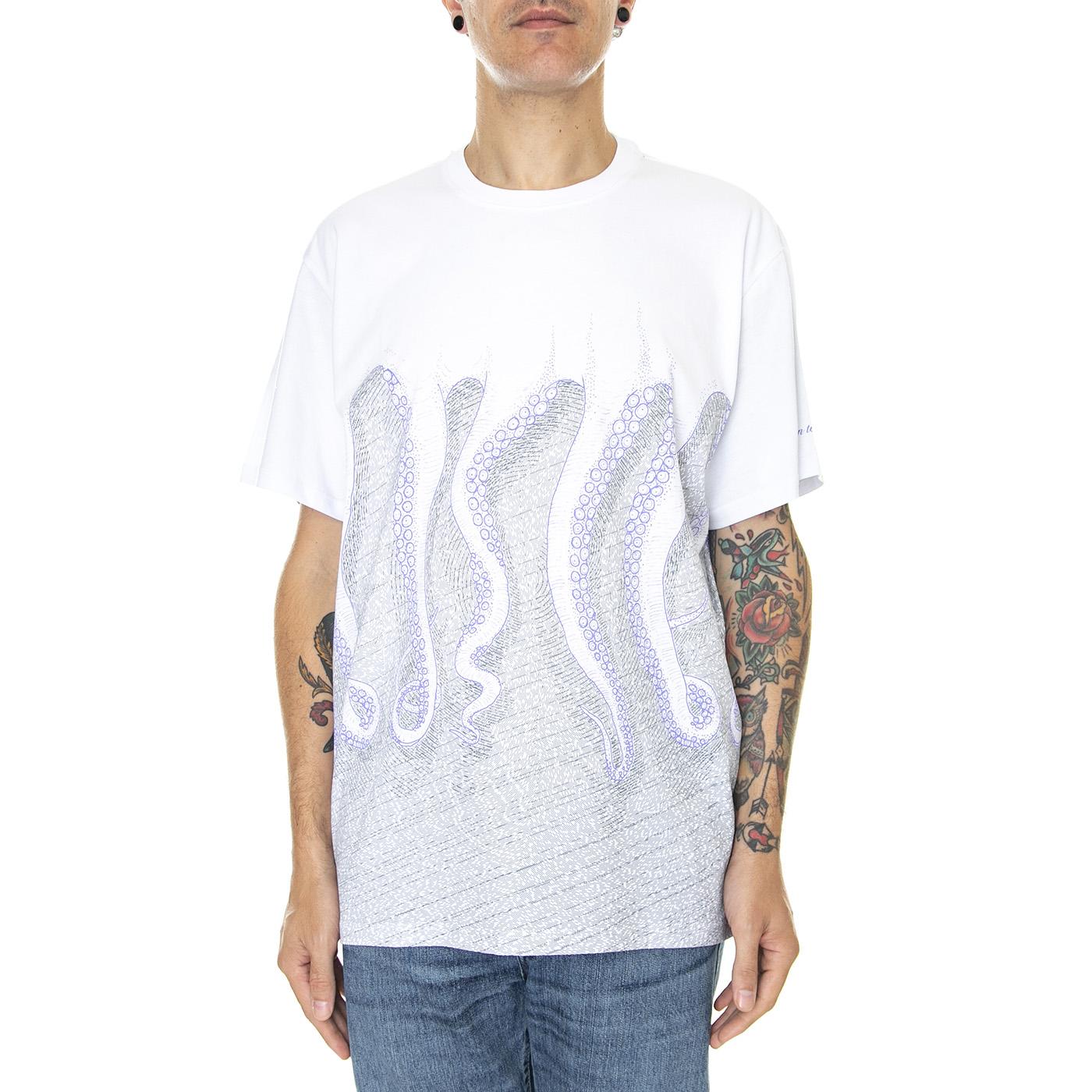 Milan Octopus Tee White - Maglietta Girocollo Uomo Bianca 22WOTS33-WHITE  OCTOPUS 