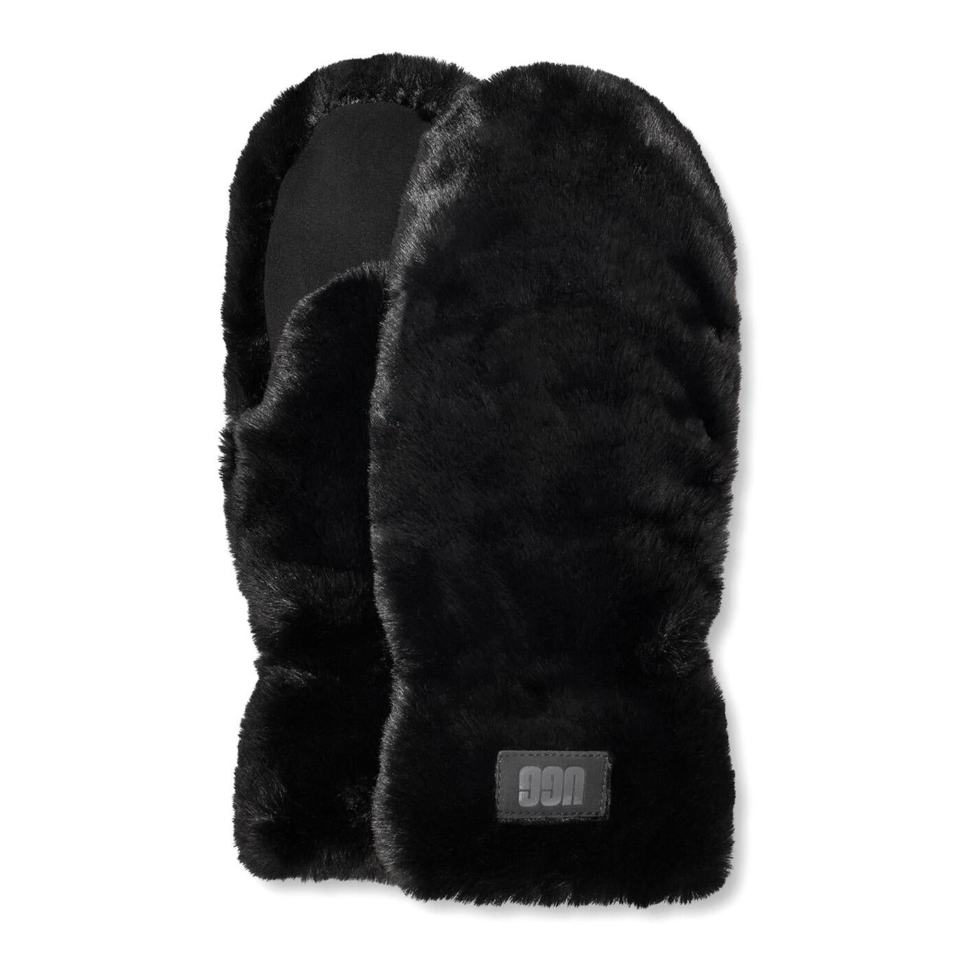 W Quilted Faux Fur Mitten Black - Guanti / Moffole Neri UGA21635-BLK  UGG 