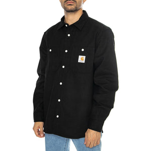 L/S Clink Shirt Black rigid - Camicia Uomo Nera I032830.8901  CARHARTT WIP 