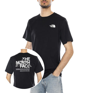 M MNT SKTCH RG SS T - Maglietta Girocollo Uomo Nera NF0A8GUZ JK31 THE NORTH FACE 