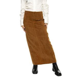 Falda larga ante camel - Gonna Marrone 43W/11283  WILD PONY 