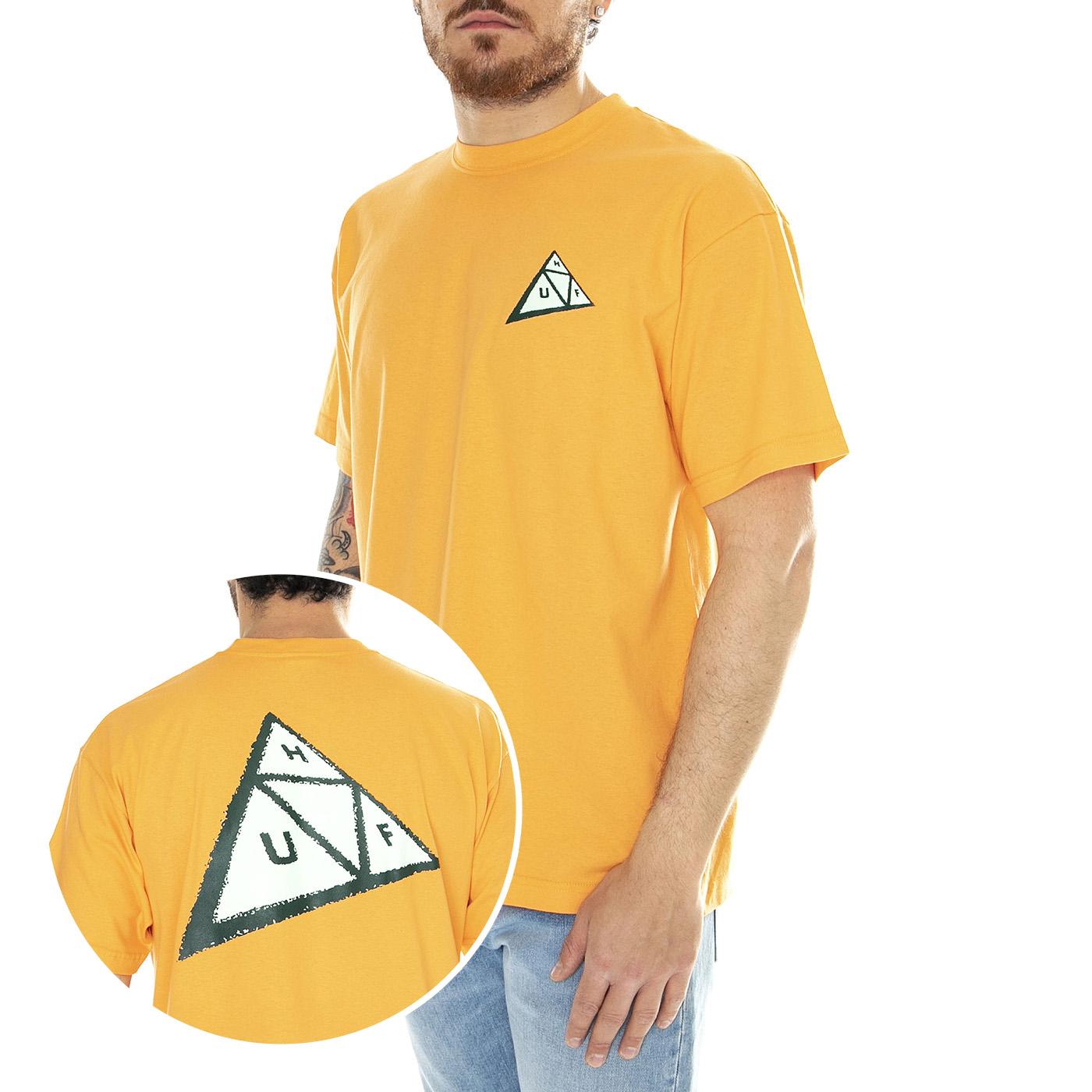 Skewed TT S/S Tee Tangerine - Maglietta Girocollo Uomo Arancione TS02174-TNGRN  HUF 