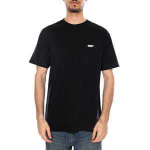 OBEY EXCLAMATION TEE - Maglietta Girocollo Uomo Nera 165264328 BLK OBEY 