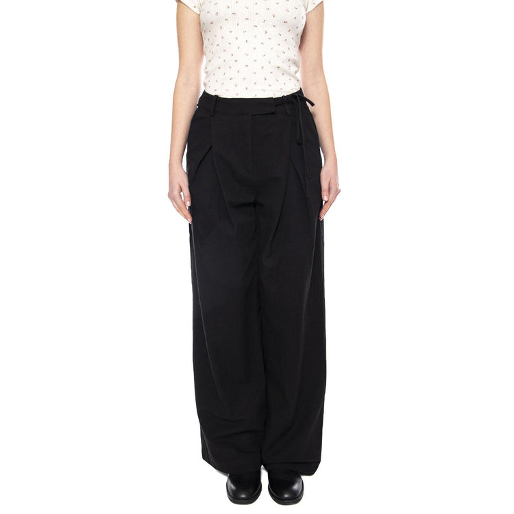 Gunli Pants - Pantaloni Donna Larghi Neri 232004191 999 MINIMUM 