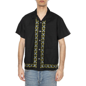 Ruben Woven SS Black Multi - Camicia Maniche Corte Uomo Nera 181210440-BKM  OBEY 