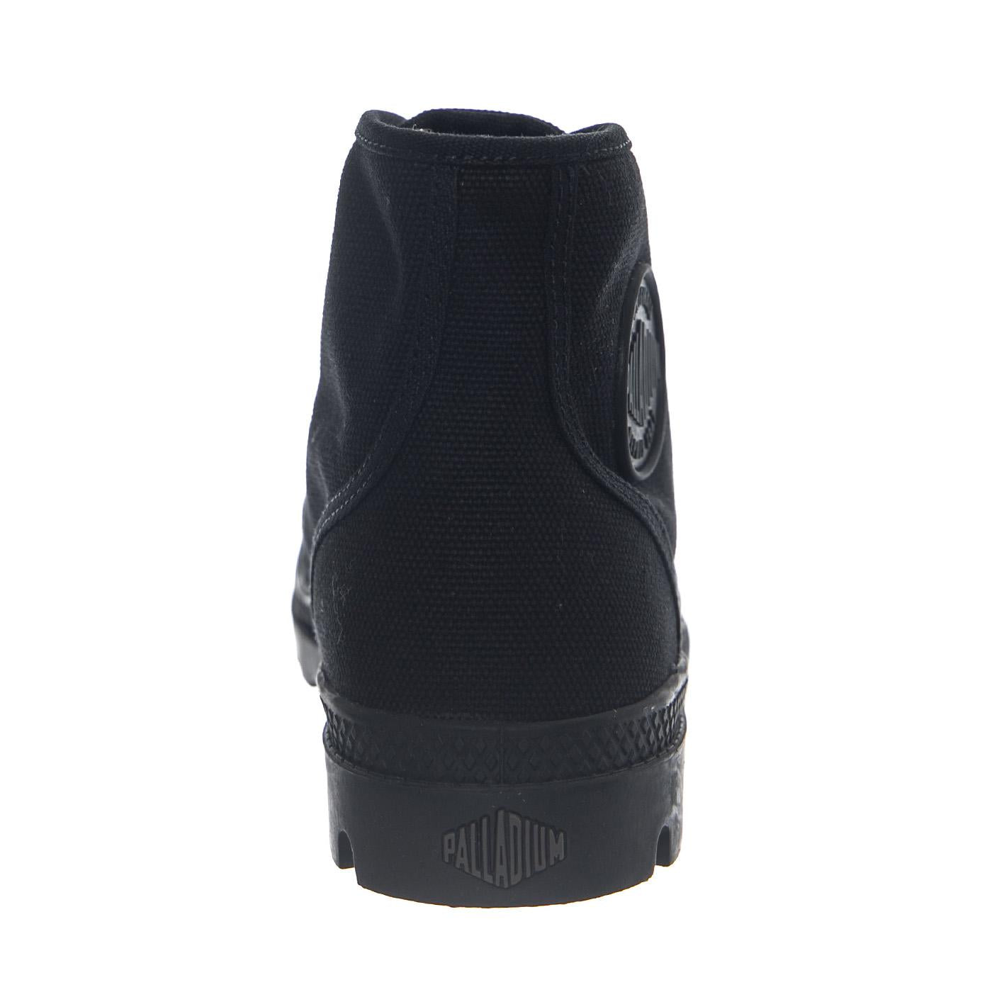 Pampa Hi Black/Black -- Scarpe Tela Alte Nere Donna PAS92352-060-M . PALLADIUM 