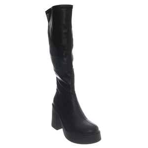 GOODBYE BLACK DRESS STRETCH PU - Stivali Alti Donna Neri WSSGOODBYE-BLK . WINDSOR SMITH 