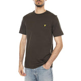 PLAIN T-SHIRT OLIVE - Herren-T-Shirt Rundhals Grün Herren LYLE & SCOTT
